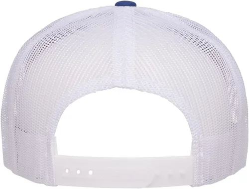 Vista 3 de The Hat Pros Yp Classics Yupoong 5 Panel Classic Trucker Cap Gorra Trucker con visera plana de alto perfil OSFM Snapback