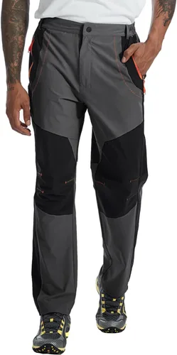 Vista 34 de TBMPOY Pantalones cargo de senderismo para hombre, ligeros, impermeables, de secado rápido, pantalones de montaña, pesca, camping