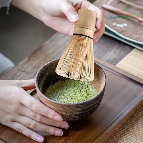 Vista 9 de Juego de accesorios para té con recipiente de cerámica, amarillo
