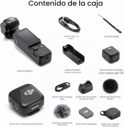 Vista 2 de DJI Osmo Pocket 3 Vlogging Camera DJI Osmo Pocket 3 Vlog Bundle