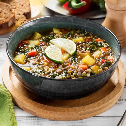 Vista 7 de Yupik Lentejas Verdes Orgánicas, 2.2 lb (35.2 oz), Sin OGM, Veganas, Sin Gluten, Kosher, Crudas, Fuente de Fibra, Hierro y Proteínas, Fibra