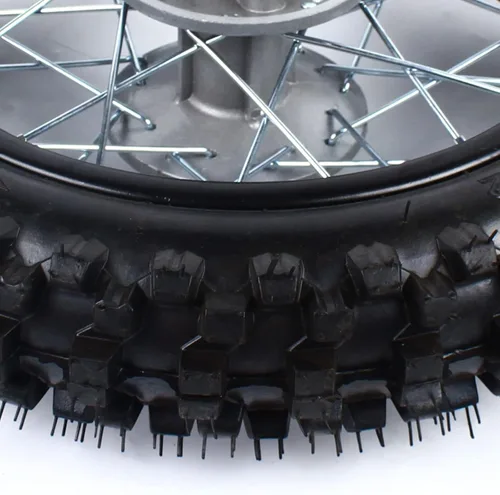 Vista 7 de 80/100 Rueda trasera de 12 pulgadas con disco de freno y disco de engranajes, neumático trasero para motocros/pit bike/Monkey