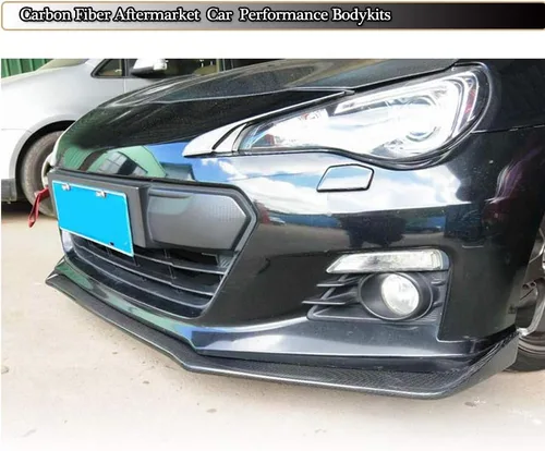 Vista 2 de Protector de parachoques delantero para Subaru BRZ Coupe 2Door 2013-2016 Add-on Factory Outlet Carbon Fiber CF Protector de parachoques de barbilla
