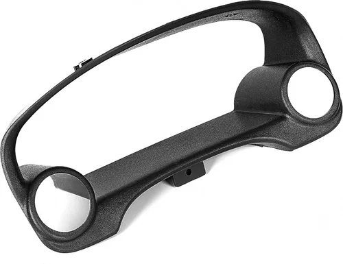 Vista 4 de HECASA Bisel de racimo compatible con Honda Civic 1996-2000, negro, calibre 2, bisel de racimo de doble calibre 2.047 in-2.362 in