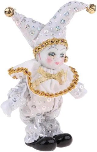 Vista 5 de SM SunniMix 8 pulgadas preciosas muñecas de porcelana italianas modelo muñeca de pie decoración de escritorio coleccionables blanco