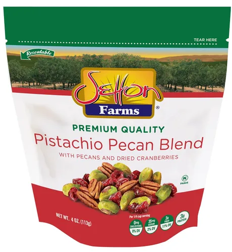 Vista 11 de Setton Farms Bolsa de mezcla de nueces de pistacho con almendras, pistachos y anacardos, bolsa resellable de 8 onzas
