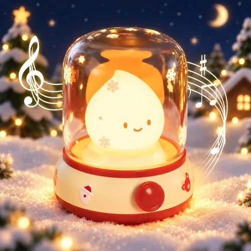 Vista 14 de WANIDEA Luz nocturna Lucky Capybara, bonita lámpara e iluminación acogedora, gira para ajustar el brillo, luz nocturna recargable para niños, regalo