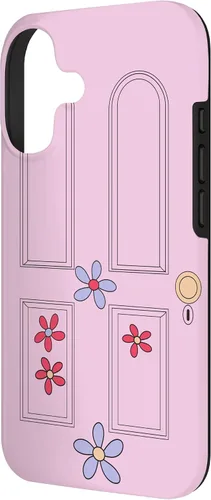 Vista 2 de Disney and Pixar's Monsters, Inc. Boo Door - Carcasa para iPhone 17, color lila
