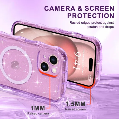 Vista 201 de Pepmune Funda magnética para iPhone 17 Pro Max, color rosa