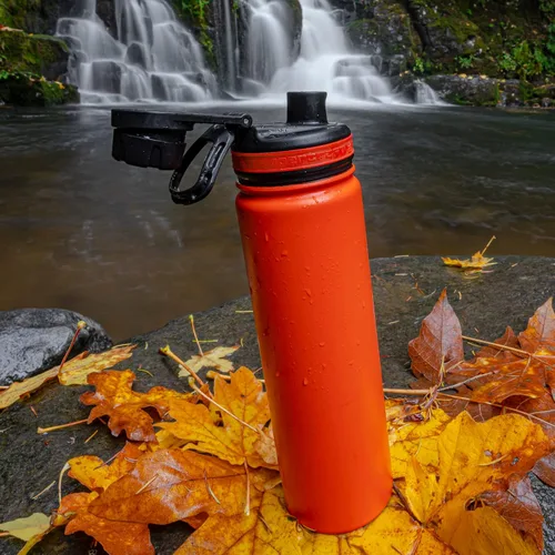 Vista 7 de Tempercraft Botella deportiva aislada al vacío de 22 onzas, opciones personalizadas grabadas con láser, acero inoxidable, doble pared, boca ancha