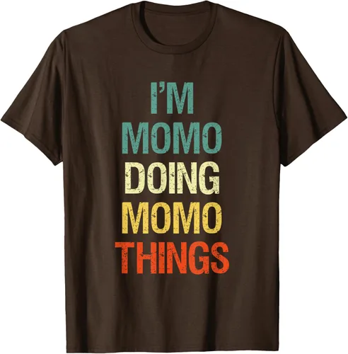 Vista 8 de I'M Momo Doing Momo Things - Camiseta de regalo con nombre personalizado, Negro, S