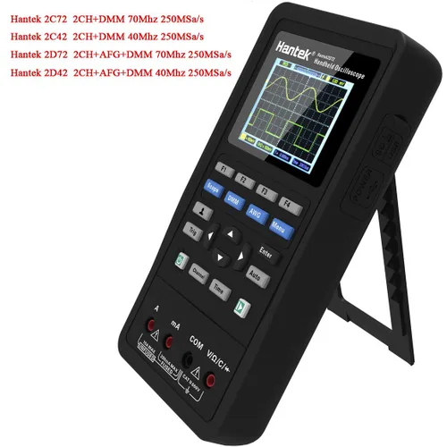 Vista 2 de Hantek 2C42 Osciloscopio Digital Multímetro USB Portátil 2 Canales 40MHz 250MSa/s Multifunción Tester