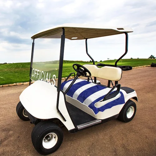 Vista 5 de EZGO Fundas de asiento de carrito de golf de microfibra, mantas de asiento para 2 personas para coche club