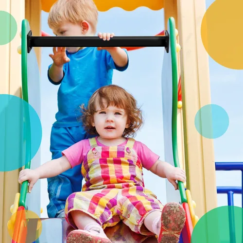 Vista 4 de Dunzy Paquete de 12 Barras para Monkey Bars Accesorios para Columpios Varillas Peldaños de Escalera para Juegos Kit de Herrajes Barras de Mono