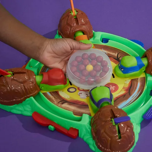 Vista 4 de Hungry Hungry Hippos: Teenage Mutant Ninja Turtles Edition Juego A partir de 4 años 2 a 4 jugadores Juegos de mesa para niños Regalos