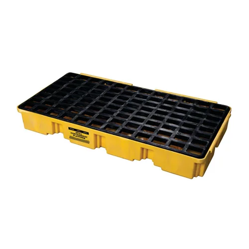 Vista 11 de Eagle Plataforma modular para derrames de un tambor, 26.25"x26"x6.5", sumidero de 15 galones, bandeja de contención de capacidad de carga de 2,000