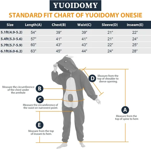 Vista 7 de Yuoidomy Pijama de una pieza, disfraz para Halloween