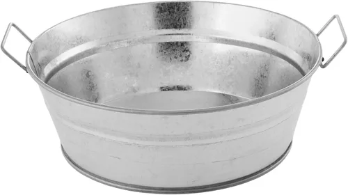 Vista 12 de American Metalcraft MTUB63 Tina galvanizada natural con mango lateral - 27 oz, 6 pulgadas