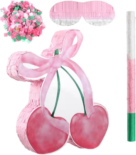 Vista 8 de Juego de pesca de piñata de pez verde, piñata oceánico bajo el mar, suministros para decoración de fiesta de adultos con palo de murciélago