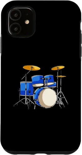 Vista 5 de Funda para iPhone 15 Drum Set Drums Rock Music Drummer