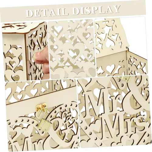 Vista 3 de Abaodam 2pcs Box Wedding Alcancias De Dinero para Adultos Money Saving Bank Decorative Gift Container Adult Piggy Bank Cajas De Regalo Piggy Banks