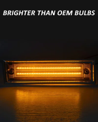 Vista 4 de Bestview Luces de posición laterales LED Compatibles con 1981-1991 Chevy C10 C20 C30 GMC C1500 C2500 Suburban Blazer Jimmy, lado del conductor