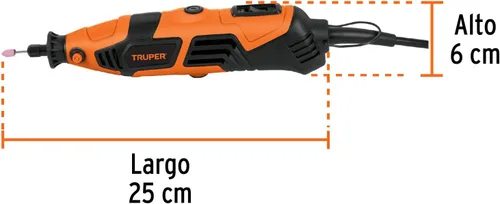Vista 2 de TRUPER CARB-PULA-7A3 Cepillos de carbón de repuesto para pulidora de servicio medio de 7 "1,200 W