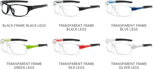 Vista 6 de Gafas de seguridad de lente completa envolventes con lectores, gafas de lectura de seguridad con aumento deportivo para hombres y mujeres