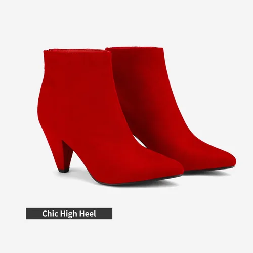 Vista 2 de DREAM PAIRS - Botas de tacón alto de aguja y punta fina para mujer