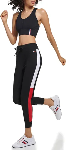 Vista 5 de Tommy Hilfiger Pantalones deportivos suaves y cómodos con cintura fruncida para mujer
