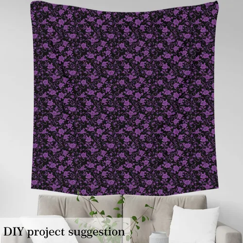 Vista 4 de Feelyou Tela de Flores Groovy por Yarda 1 Yarda Niños Tela de Tapicería Floral Retro para Sillas para Niños Niñas Adolescentes Flores Hippie