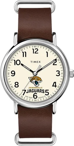 Vista 9 de Timex Tribute Correa de cuero de cuarzo NFL Weekender de 1.575 in para hombre