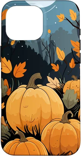Vista 19 de Pumpkin Fall & Autumn Leaves, Fall Color Theme, Pumpkins Case for iPhone 16