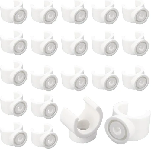 Vista 7 de Clips PEX de 1/2 pulgada, paquete de 50 perchas de tubo de 0.630 in, abrazaderas de tubería PEX, abrazaderas de tubería de PVC, soporte de soporte