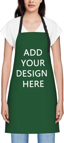 Vista 70 de Delantales personalizados para mujer, diseño de delantal de chef ajustable con nombre, textos, fotos, flores, regalos para el día de la madre