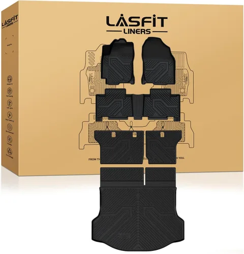 Vista 20 de LASFIT Alfombrillas para Toyota Tacoma 2005-2011 (solo compatible con DoubleCab AutoTran)