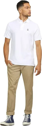 Vista 2 de Psycho Bunny Polo de piqué de manga corta para hombre Negro