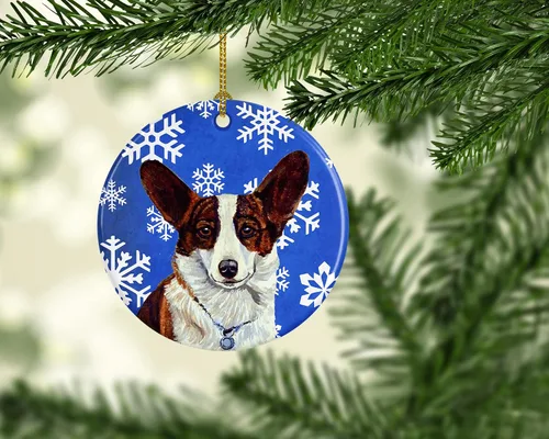 Vista 250 de Caroline's Treasures Cavalier Spaniel - Adorno de cerámica para colgar en el árbol de Navidad, para el hogar, Navidad, fiestas, regalo, 3 pulgadas
