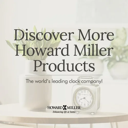 Vista 4 de Howard Miller Kegan - Reloj despertador analógico de escritorio con luz de fondo, marco de metal, estante moderno de mediados de siglo y decoración