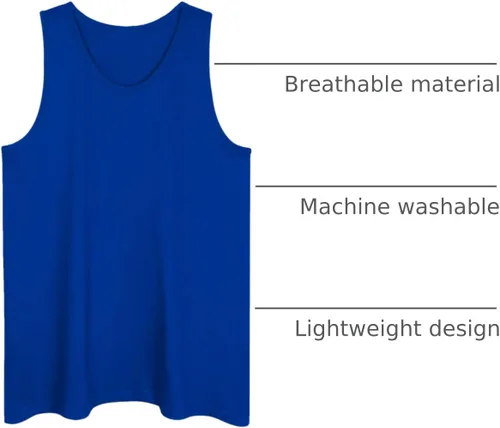 Vista 78 de Allsense Camiseta sin mangas para hombre – Camisa casual ligera