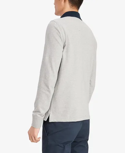 Vista 2 de Tommy Hilfiger Polo de manga larga con bandera para hombre en ajuste personalizado