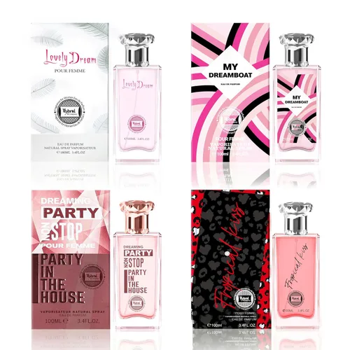Vista 12 de Hybrid & Company Mujer 4 unids Belleza Rosa Cambio París Mujeres Romántico Pour Femme Perfume Natural Spray Fresco Fragancia