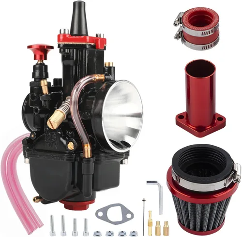 Vista 10 de Carburador PWK de 21 mm, carburador de carreras para motocicletas de 50 cc a 100 cc, kits de carburador de motor 2T 4T para motos de cross