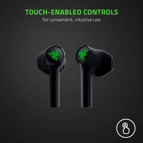 Vista 7 de Razer Hammerhead True Wireless X Earbuds: controladores personalizados de 0.512 in - Bluetooth 5.2 con emparejamiento automático - Modo de juego
