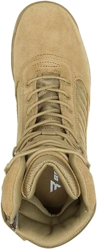 Vista 6 de Bates Botas tácticas deportivas 2 altas con cremallera militar y táctica para hombre