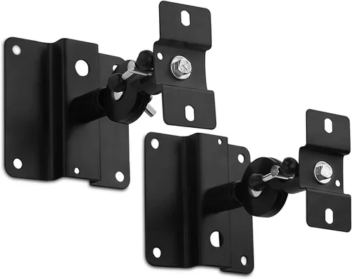Vista 7 de Mount-It! Mount-it - Soportes universales para altavoces satelitales de alta resistencia, color negro