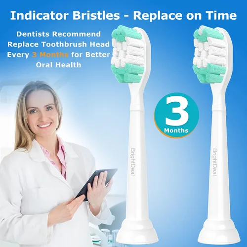 Vista 7 de BrightDeal Cabezales de cepillo de dientes de repuesto para Philips Sonicare ProtectiveClean 4100 5100 6100 DailyClean DiamondClean EasyClean