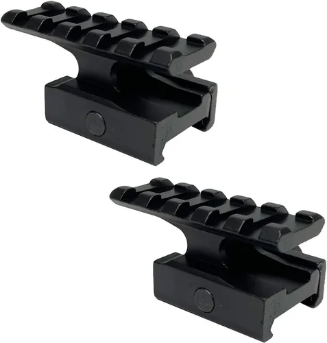 Vista 8 de FSI 1"/0.83"/0.5" Montaje en elevador 5 ranuras transparente Weaver/Picatinny Rail Mount