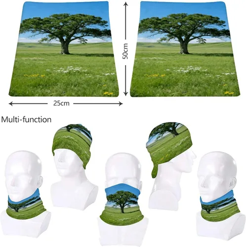 Vista 8 de Polaina para el cuello UPF 50, protección solar Prairie Lone Tree, máscara facial que absorbe la humedad y se seca rápido, sin costuras, polaina