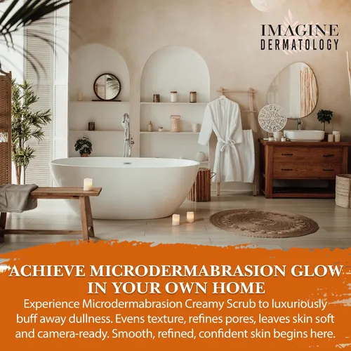 Vista 7 de Microdermabrasion - Exfoliante facial cremoso en gel y exfoliante facial con cristales de microdermoabrasión de grado clínico antienvejecimiento